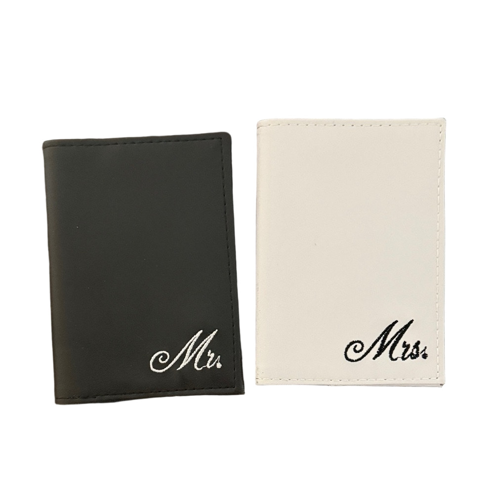 NWT Black and White Mr. and Mrs. Passport Holders